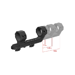 Vector Optics 30mm 1-Piece Adjustable Extended Picatinny Mount